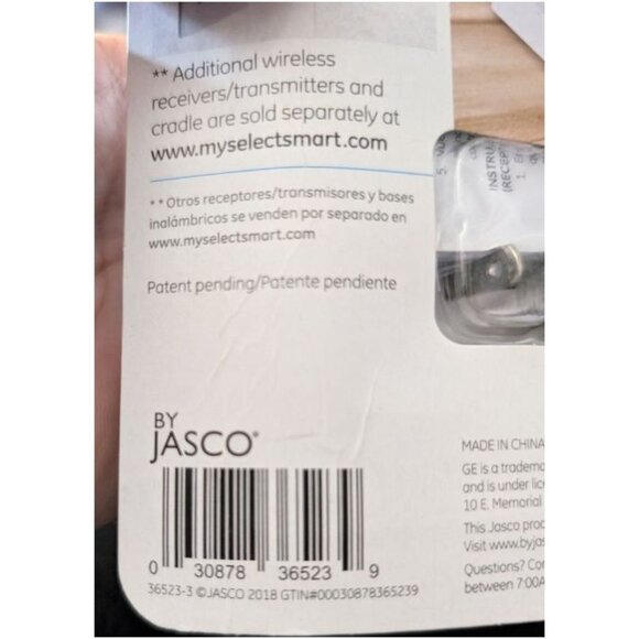 GE MySelectSmart Wireless Remote Control Light Switch 1 Outlet White - Picture 4 of 10